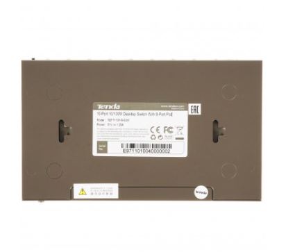 TEF1110P-8-63W неуправляемый 8 портовый коммутатор PoE с 2 портами восходящего канала Tenda