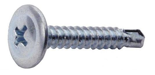 Саморез 4,2х32, с прессшайбой, оцинкованные, сверло (1000шт)