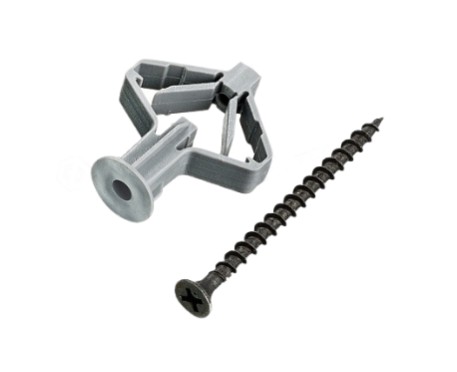 Дюбель распорный10*50 "Бабочка" с шурупом (5шт) (00015999)