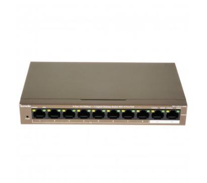 TEF1110P-8-102W настольный коммутатор с 8 портами, 10/100 Мбит / с + 2 Гбит с 8 портами PoE Tenda