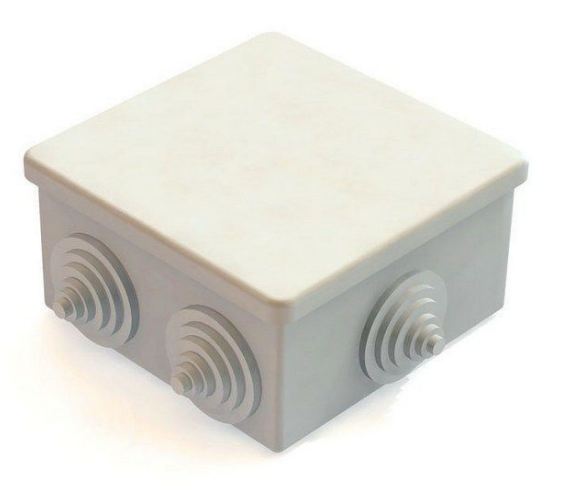 GE41235 коробка распаячная (85х85х40) 6 муфтовая