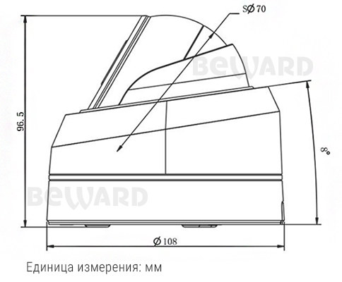 SV2005DB уличная купольная всепогодная IP-камера видеонаблюдения с встроенным микрофоном Beward