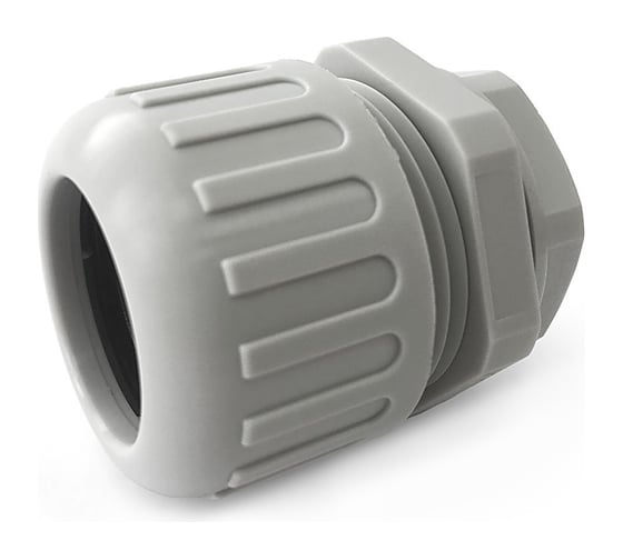 PR08.3751 муфта вводная усиленная для гофрированных труб черная ВМУ-ГТ-20 (М16) (N-MGW16-21B) Промрукав