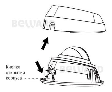 SV3212DR внутренняя купольная IP-камера видеонаблюдения с встроенным микрофоном Beward