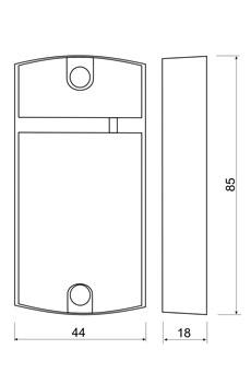 Matrix-II (мод. EK) серый считыватель со встроенным контроллером