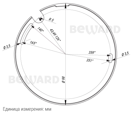 SV3210DR (2,8 мм) внутренняя купольная IP-камера видеонаблюдения со встроенным микрофоном Beward