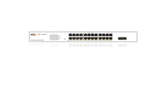 WI-PCES326GF v2 коммутатор настраиваемый PoE 370Вт, порты 24 PoE GE + 2 SFP, Easy Smart Wi-Tek