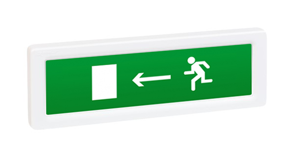 ОПОП 1-R3 "Бегущий человек + стрелка влево" оповещатель охранно-пожарный световой Рубеж