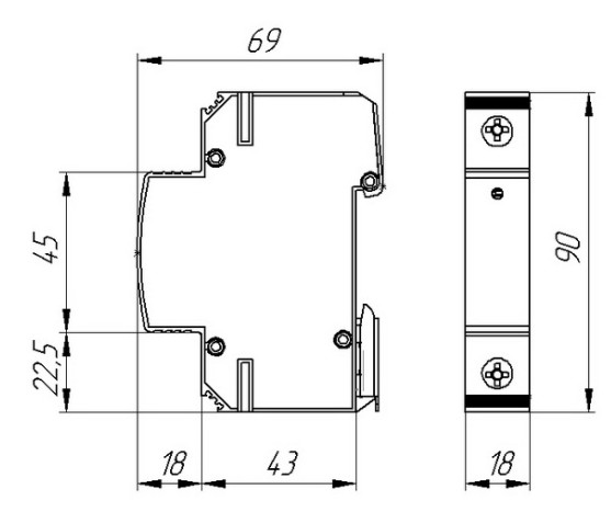 В-ТР 20/255 устройство защитное УЗИП ХАКЕЛЬ