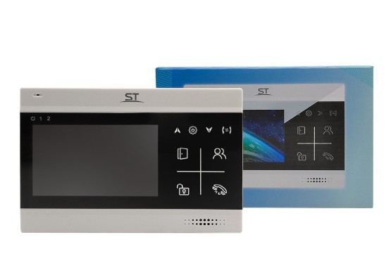 ST-M102/4 (S) ЧЕРНЫЙ (версия 2) монитор домофона Space Technology