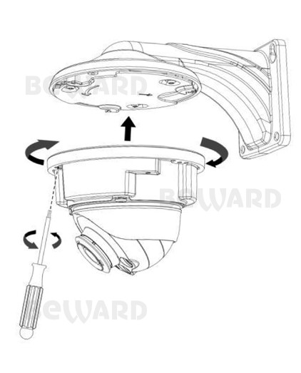 SV2016DVZ (2.7-13.5мм) уличная купольная всепогодная IP-камера видеонаблюдения с встроенным микрофоном Beward