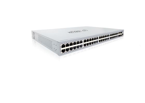 WI-PCMS554F-L3 v2 коммутатор управляемый PoE бюджет 370Вт, 48GE PoE, 6SFP+ 10G, Cloud Wi-Tek
