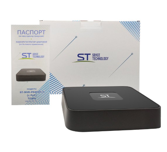 ST-NVR-P0406K15 4-канальный (с 4PoE) TOWN IP-видеорегистратор Space Technology