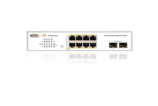 WI-PCES310GF v2 коммутатор настраиваемый PoE 120Вт, порты 8 PoE GE + 2 SFP, Easy Smart Wi-Tek