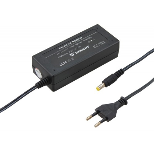 Блок питания (сетевой адаптер) AC 110-250В/DC 12В, 4,5А, 54Вт с DC разъемом подключения 5,5x2,1 (IP43) (200-050-3)