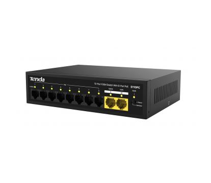 S110PC коммутатор неуправляемый, настенный, настольный, L2 Tenda