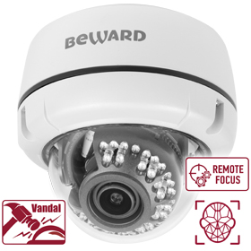 B2530DVZ уличная купольная всепогодная IP-камера видеонаблюдения Beward