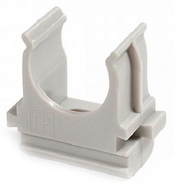 PR.02725 держатель для труб 25 мм серый (100 шт/уп) Промрукав