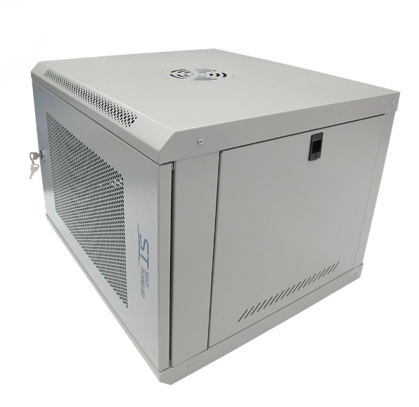 ST-NCP9U600 (СЕРЫЙ) С ПОЛКОЙ шкаф телекоммуникационный 19" Space Technology