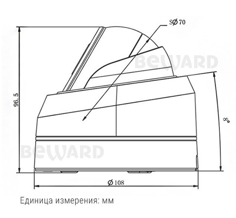 SV3212DB (3,6 мм) уличная купольная IP камера видеонаблюдения Beward