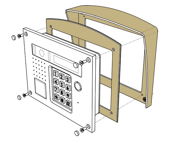 БВД-432FCB вызывная панель цветная
