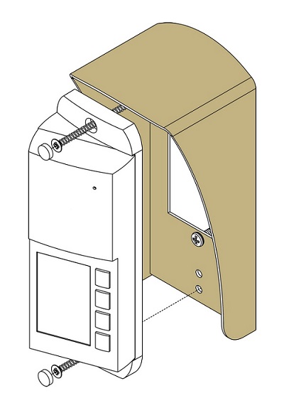 БВД-405А-4 вызывная панель аудиодомофона на 4 абонента