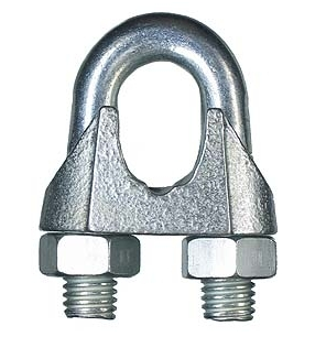 Зажим для стальных канатов оцинкованный 4 мм