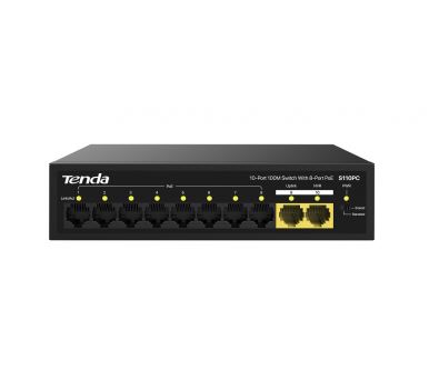 S110PC коммутатор неуправляемый, настенный, настольный, L2 Tenda