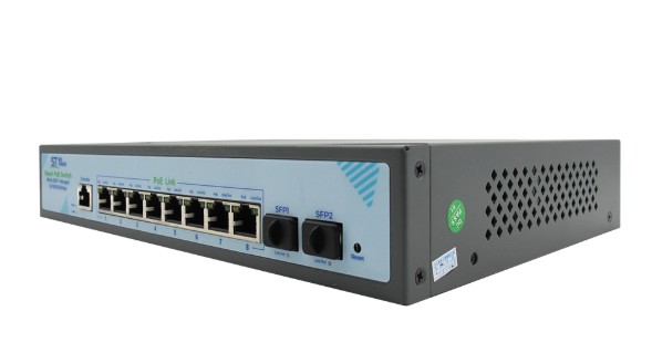 ST-S308POE(8G/2S/1C/120W/A) PRO M сетевой PoE коммутатор Space Technology