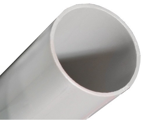 63950 труба PVC облегченная жест, D=50, 3 м, 
