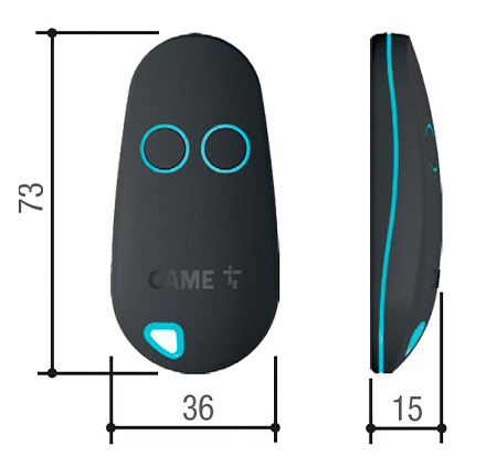 CAME TOP42FGN брелок-передатчик 2-х канальный с фиксированным кодом 