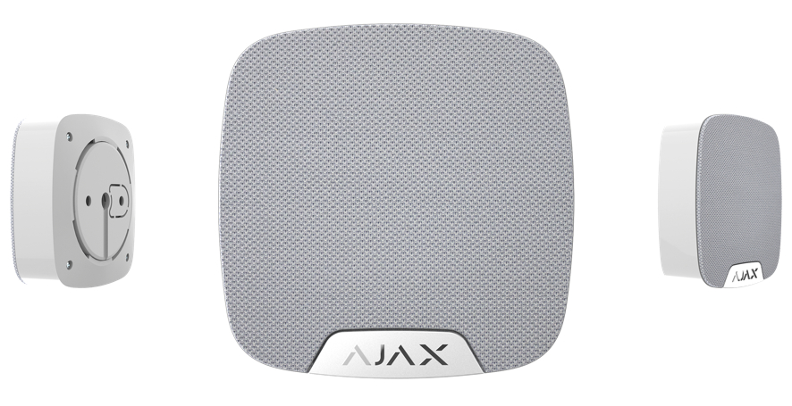 Ajax HomeSiren белый беспроводная домашняя звуковая сирена