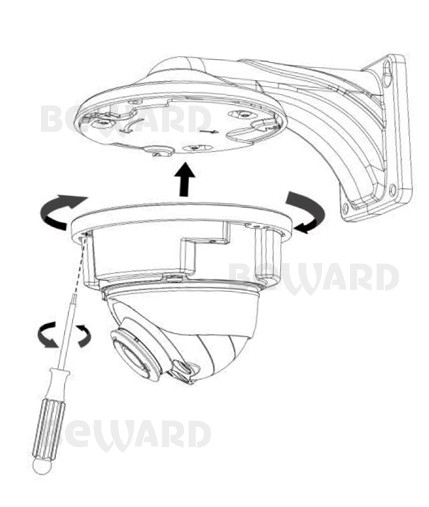 SV2018DVZ (2.7-13.5мм) уличная купольная всепогодная IP-камера видеонаблюдения Beward