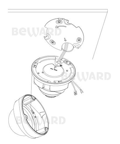 SV3218DVZ уличная купольная всепогодная IP-камера видеонаблюдения с встроенным микрофоном Beward