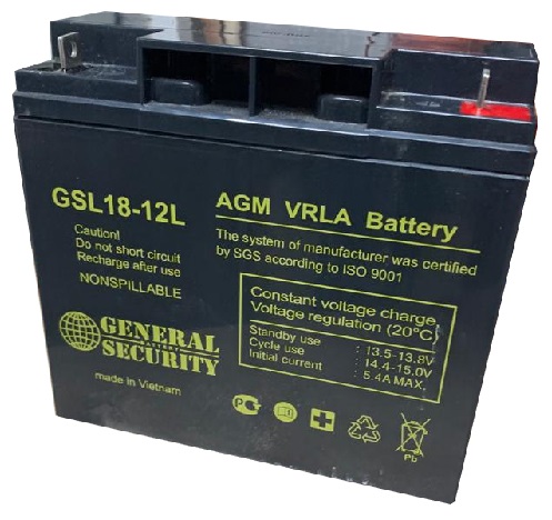 Аккумулятор GSL 18-12 L (KL) (12В/18Ач) 