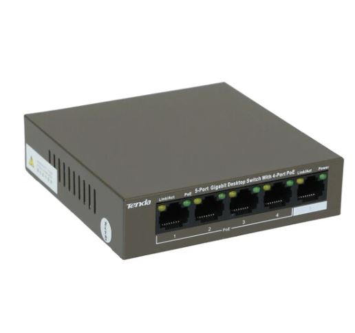 TEG1105P-4-63W 5-портовый коммутатор POE Tenda