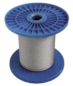 Трос @ 6,0 мм оцинкованный металл DIN3055 КНР (1/100м)