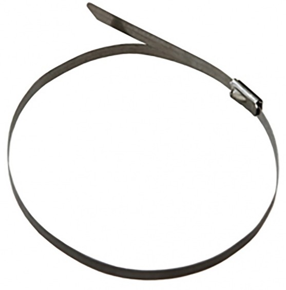 Хомут стальной с полимерным покрытием 200х4,6мм (07-0208-5) (50 шт/уп) REXANT