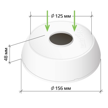 JB2-125W коробка монтажная KadrON белая
