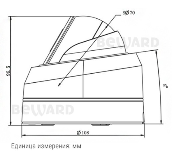 SV2012DB (3.6 мм) уличная купольная IP камера видеонаблюдения с встроенным микрофоном Beward