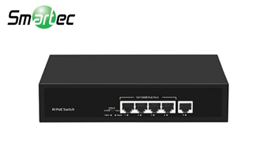 Новинка сетевого оборудования Smartec – неуправляемый PoE коммутатор ST-NS004MB-MS Новинка сетевого оборудования Smartec – неуправляемый PoE коммутатор ST-NS004MB-MS