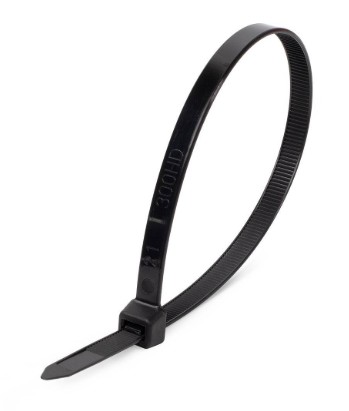 Стяжки нейлоновые КСС 4х300 (ч) (100 шт/уп) Fortisflex