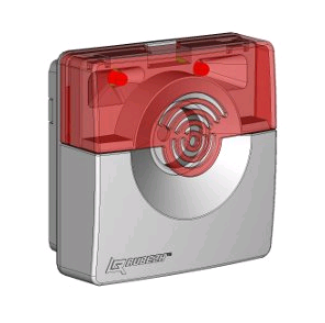 ОПОП 124-7 12В (корпус бело/красный) оповещатель охранно-пожарный свето-звуковой Рубеж