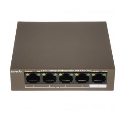 TEF1105P-4-63W 5-ти портовый коммутатор POE Tenda