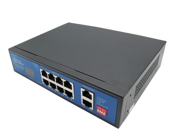 ST-S812POE (2M/150W/А/SC) PRO сетевой PoE коммутатор Space Technology