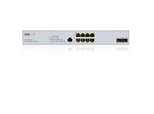 WI-PCMS5010BT-L3 управляемый коммутатор, PoE бюджет 370Вт, 8*2,5GE PoE, 2SFP+ 10G, Cloud Wi-Tek