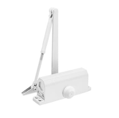 Доводчик №3S (до 80 кг) удл.рычаг (белый) морозостойкий NORA-M