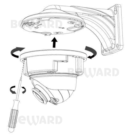 SV3210DVZ уличная купольная IP-камера видеонаблюдения со встроенным микрофоном Beward
