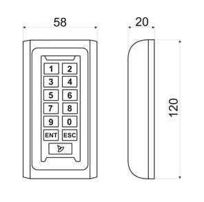 Matrix-IV (мод. EHT Keys) металл считыватель Антиклон