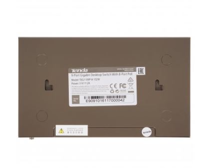 TEG1109P-8-102W гигабитный неуправляемый POE коммутатор с молниезащитой Tenda